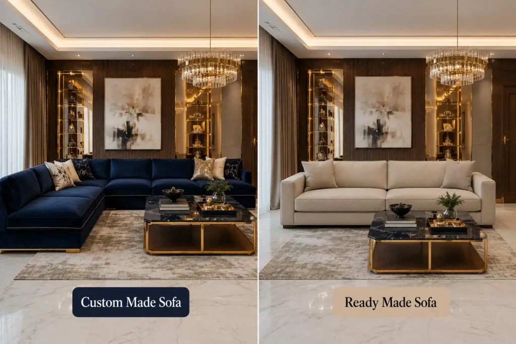 Custom Sofa vs. Ready-Made Sofa: Which is Better in Dubai?